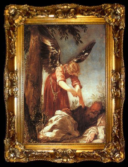 framed  ESCALANTE, Juan Antonio Frias y An Angel Awakens the Prophet Elijah dfg, ta009-2